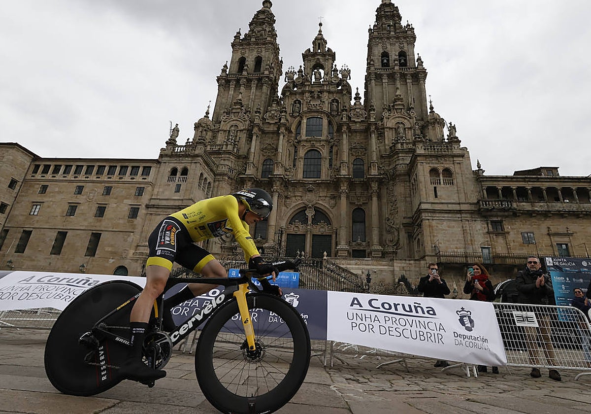 Vingegaard, en Santiago de Compostela