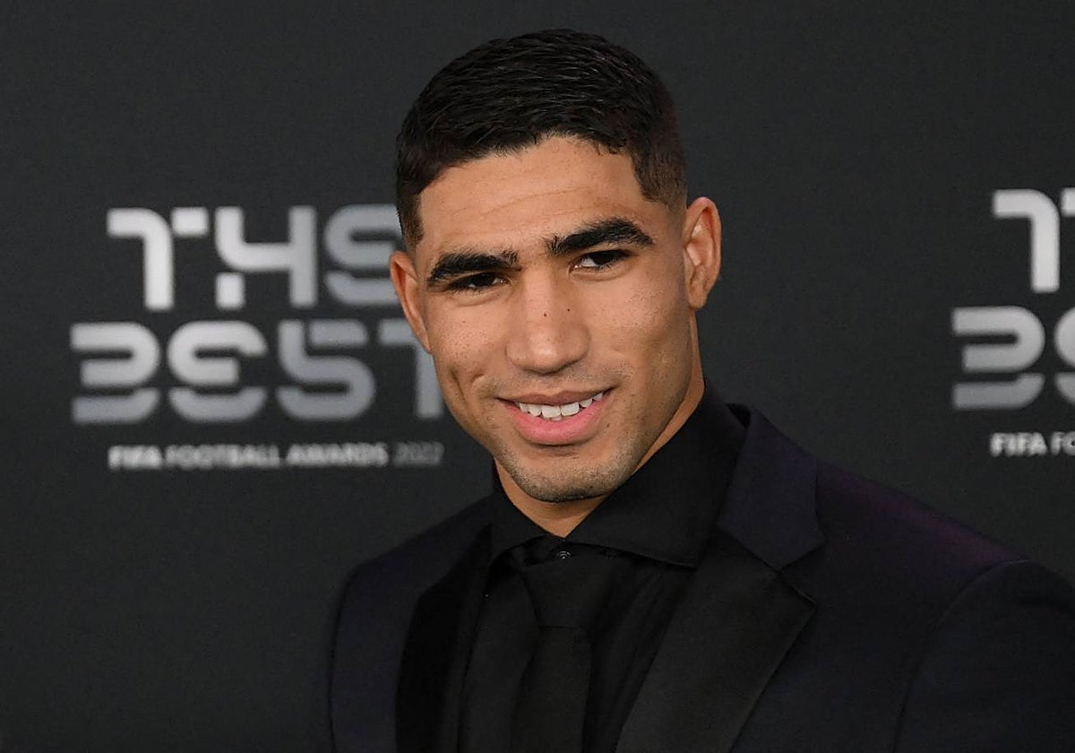 Achraf, durante la gala de los 'The Best'