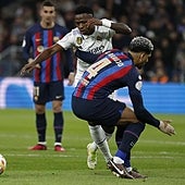 Araujo frenó a Vinicius y por ahí se desvaneció el Madrid