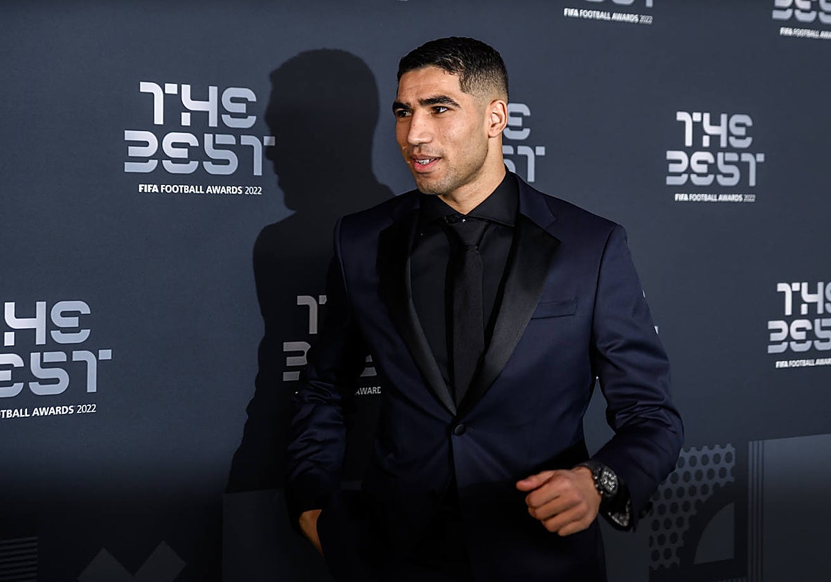 Hakimi, en la gala de los premios 'The Best'