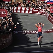 Pidcock se doctora en la Strade Bianche
