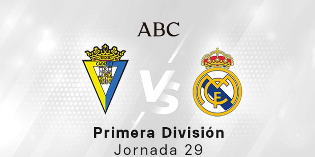 Cádiz – Real Madrid, estadísticas del partido