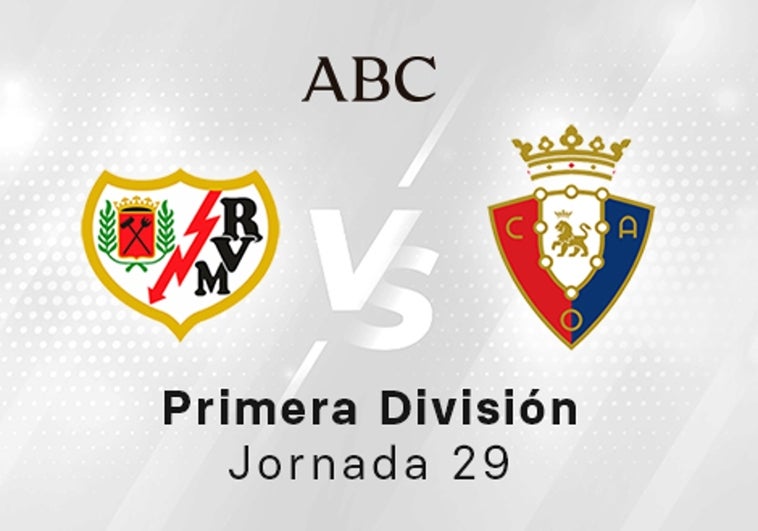 Rayo - Osasuna, estadísticas del partido