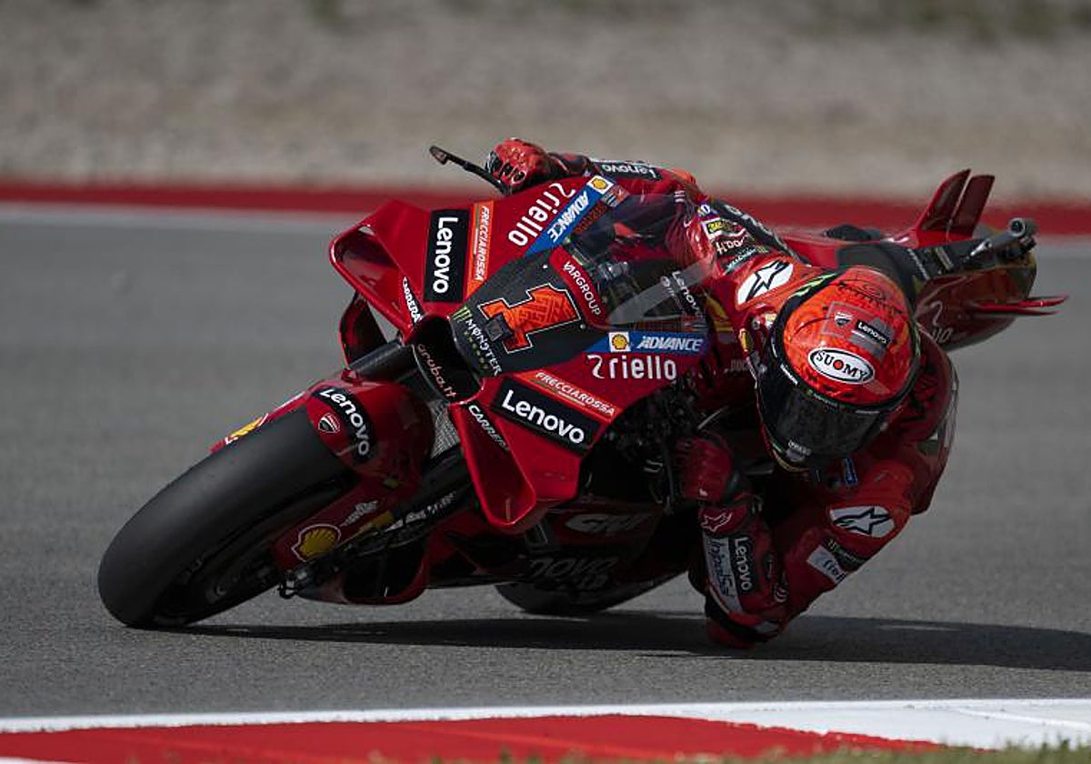 Bagnaia en el circuito de Portimao