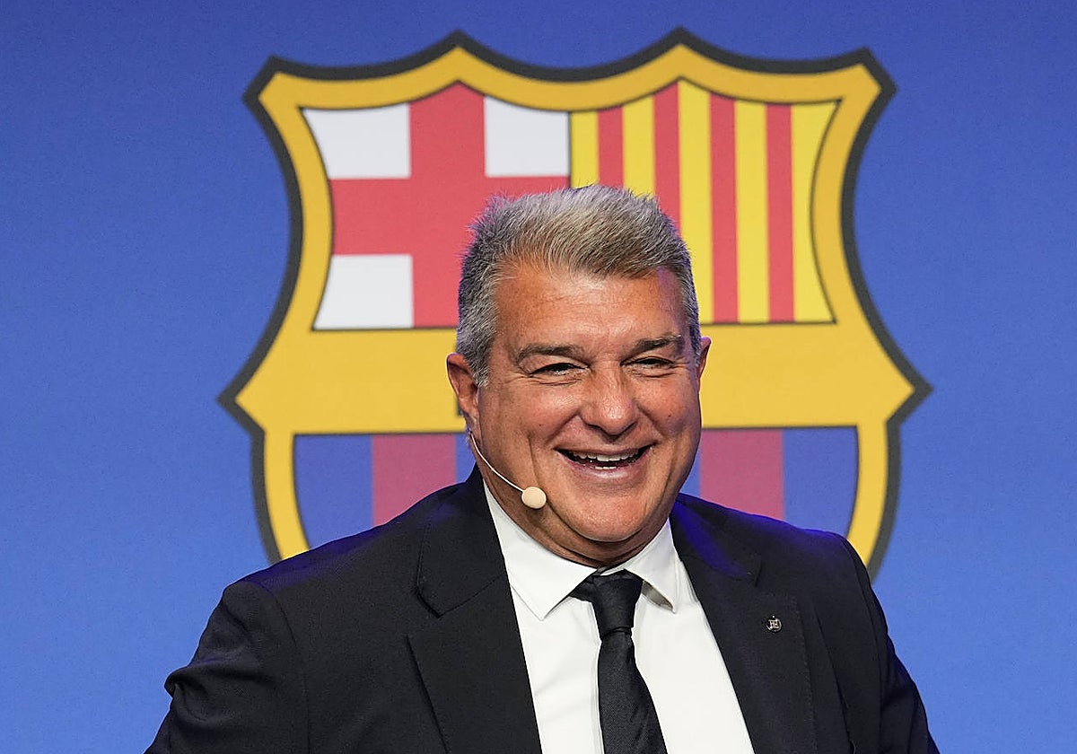 Joan Laporta. presidente del Barcelona