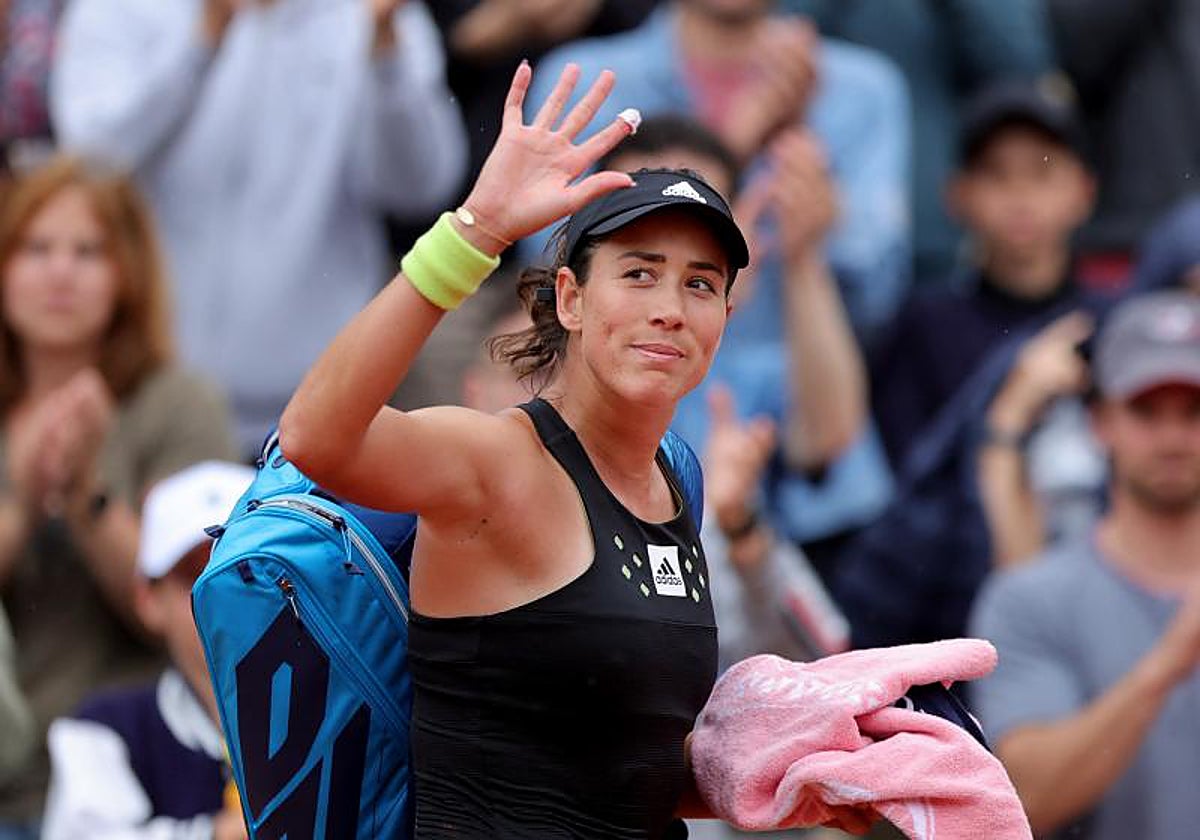 Gaerbiñe Muguruza, durante el pasado Roland Garros