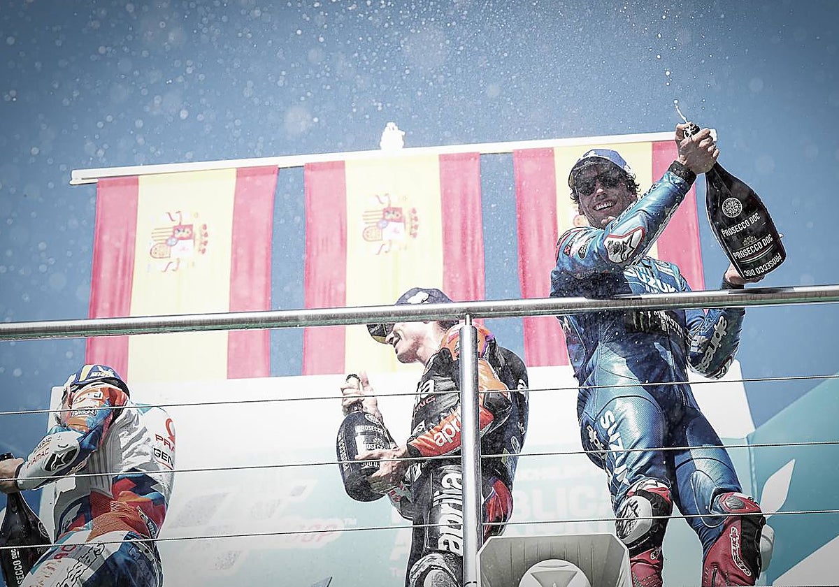 Alex Espargaró, Alex Rins y Jorge Martín, podio español en el GP de Argentina 2022