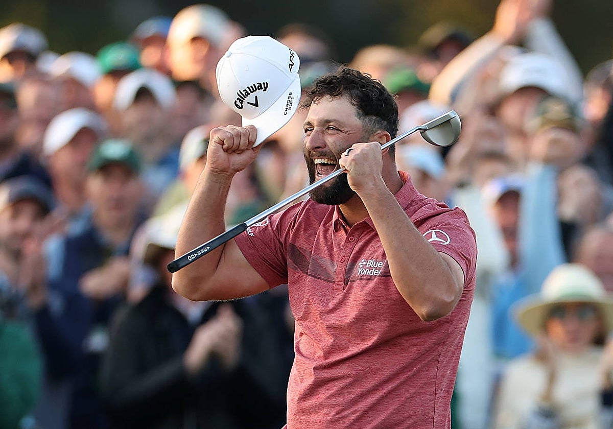 Jon Rahm, tras ganar el Masters de Augusta