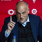 Tebas aboga por una revolución total del sistema arbitral: «Pasan cosas raras»