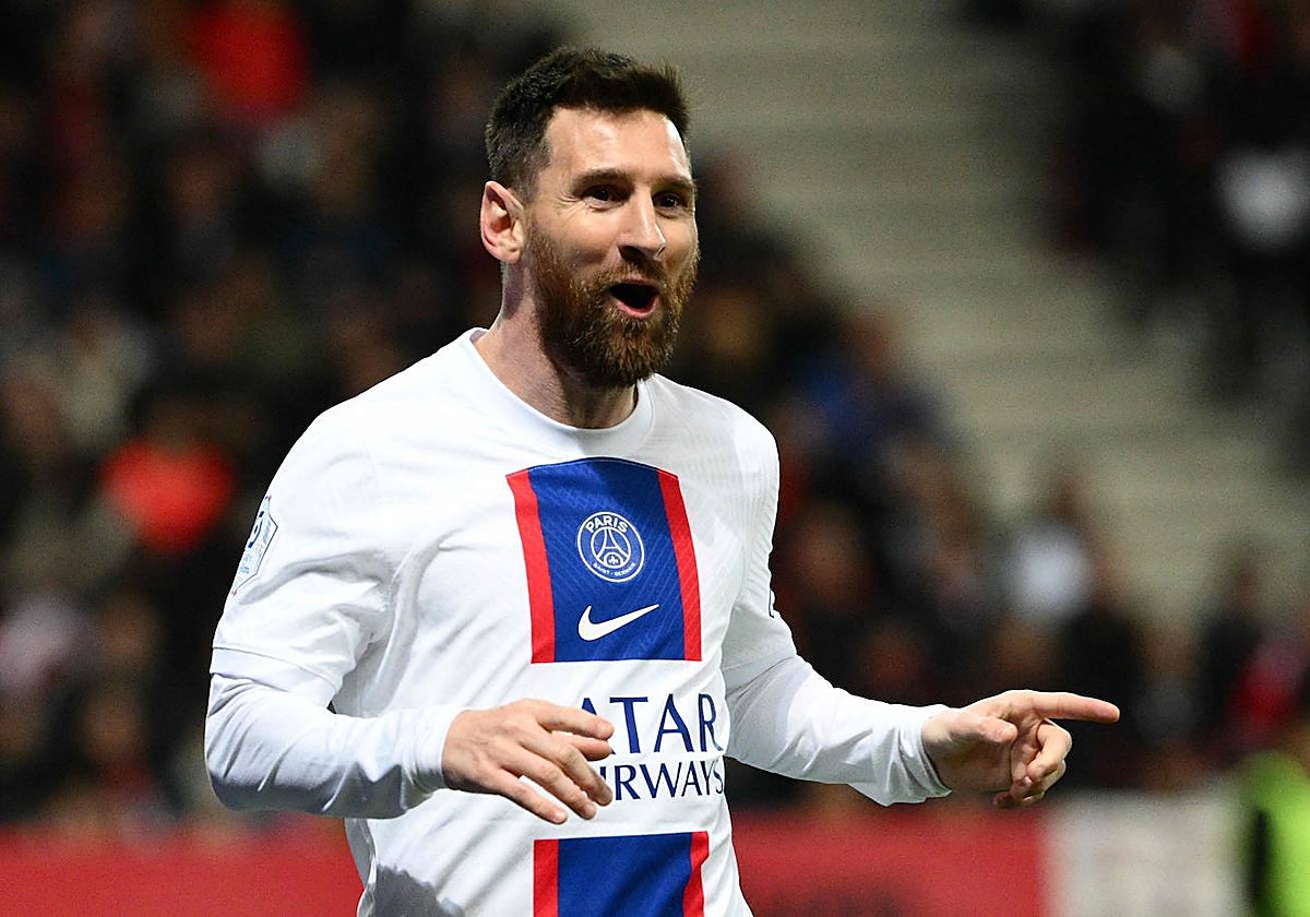 Leo Messi, en un partido con el PSG