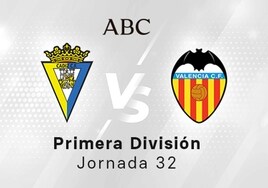 Cádiz - Valencia en directo hoy: partido de la Liga Santander, jornada 32