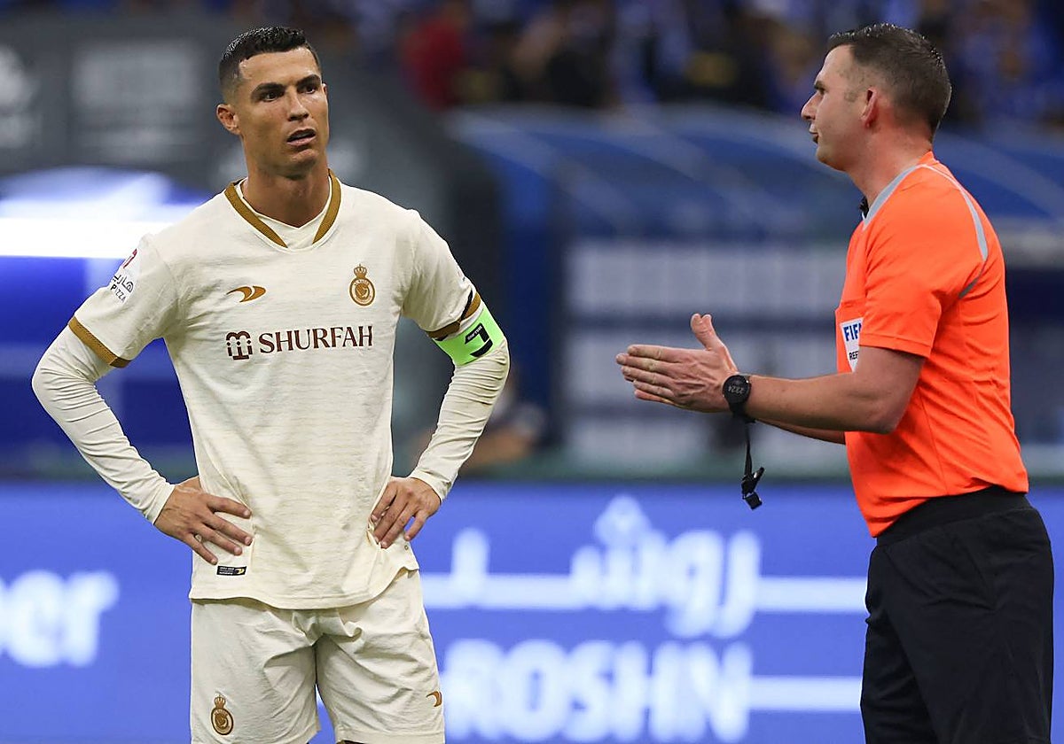Cristiano Ronaldo, durante el partido contra el Al-Hilal
