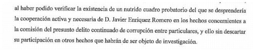 Extracto del escrito presentando ante el Juzgado de Instrucción 1 de Barcelona