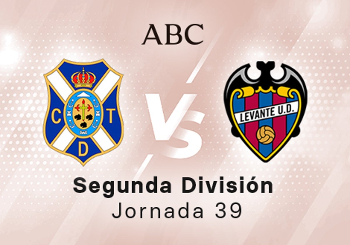 Tenerife - Levante en directo hoy: partido de la Liga SmartBank, jornada 39