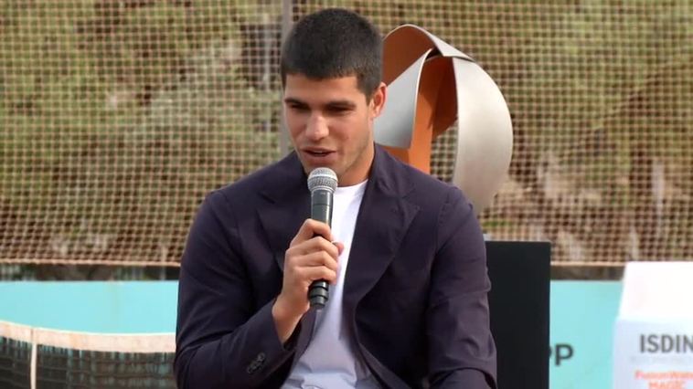 Alcaraz, gran protagonista en la presentación del Mutua Madrid Open