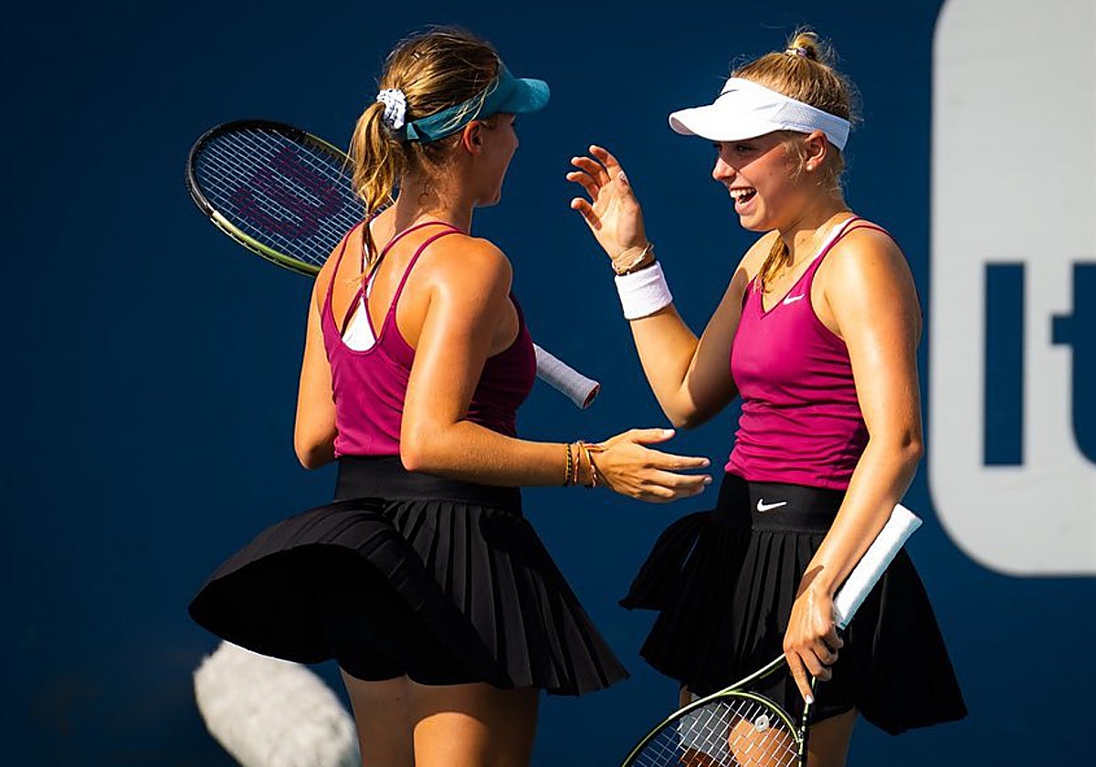 La pareja de hermanas Linda y Brenda Fruhvirtova