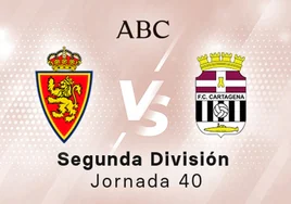 Zaragoza - Cartagena en directo hoy: partido de la Liga SmartBank, jornada 40