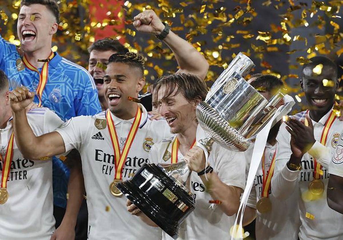 Modric, feliz con la Copa del Rey