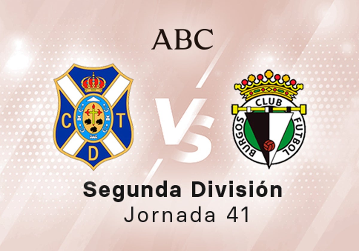 Tenerife - Burgos en directo hoy: partido de la Liga SmartBank, jornada 41