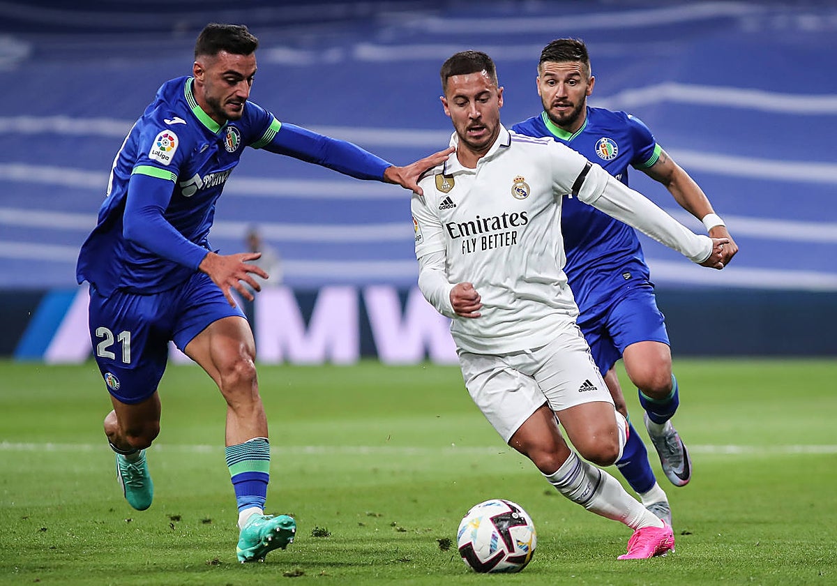 Hazard volvió a ser titular con el Real Madrid