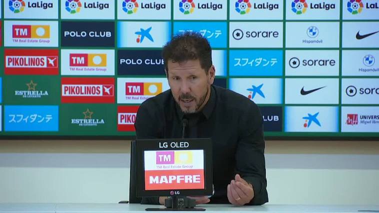 Simeone, tras caer contra el Elche: "Clasificar a la Champions no va a ser fácil"