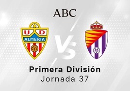 Almería - Valladolid, estadísticas del partido