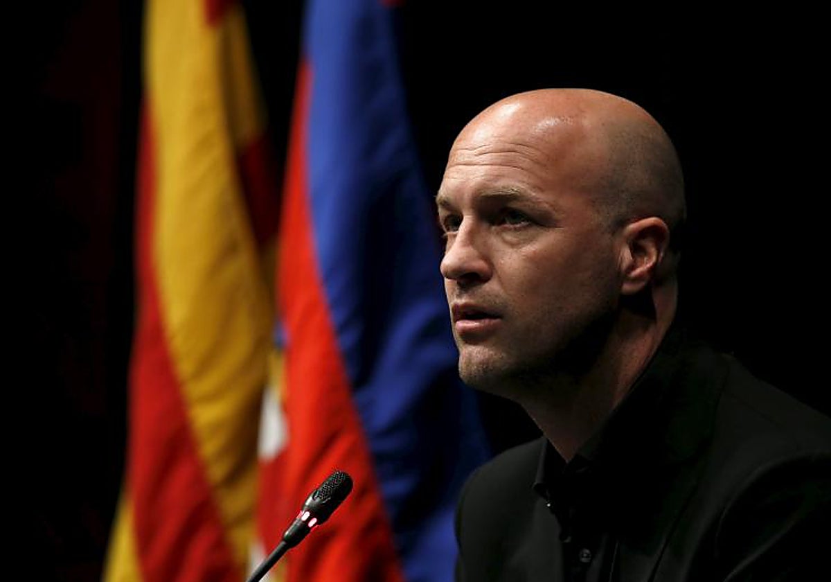 Jordi Cruyff durante un acto institucional del Barcelona