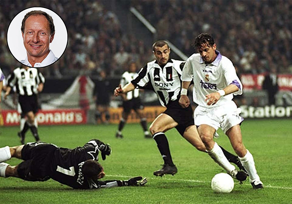 Mijatovic, en el momento de marcar el gol de la Séptima