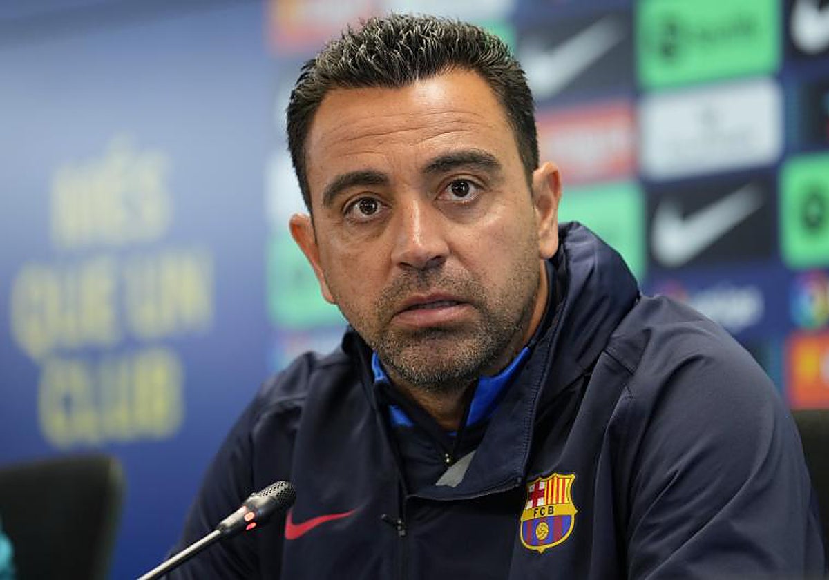 Xavi Hernández, en rueda de prensa