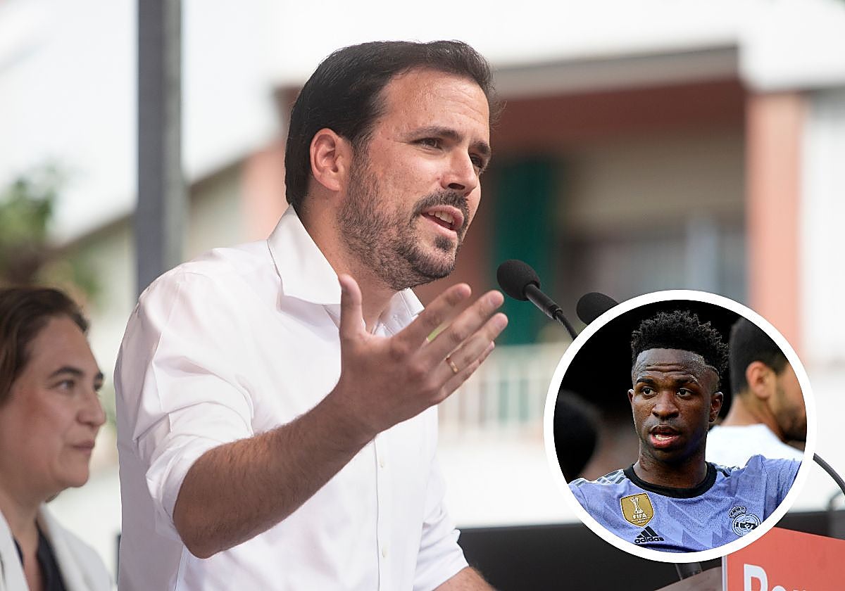 Alberto Garzón, ministro de Consumo y Vinícius Júnior