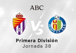 Valladolid - Getafe en directo hoy: partido de la Liga Santander, jornada 38
