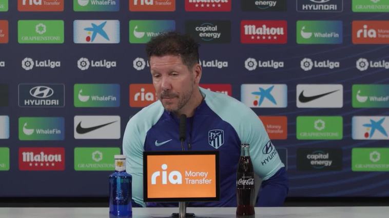 Simeone: "Es entendible el pedido del Espanyol, se juegan en un lugar importante en su liga"