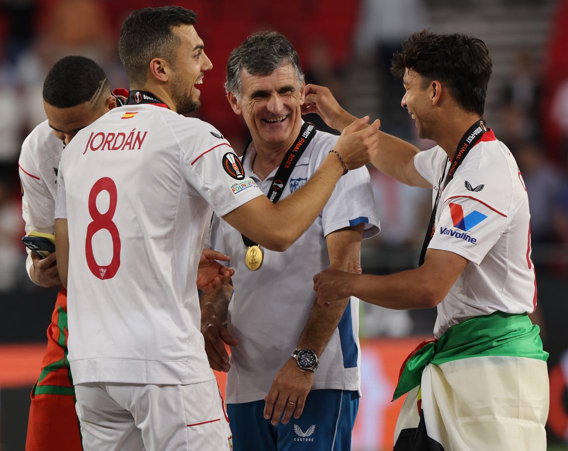 El Sevilla F.C. celebra su séptima Europa League en Budapest