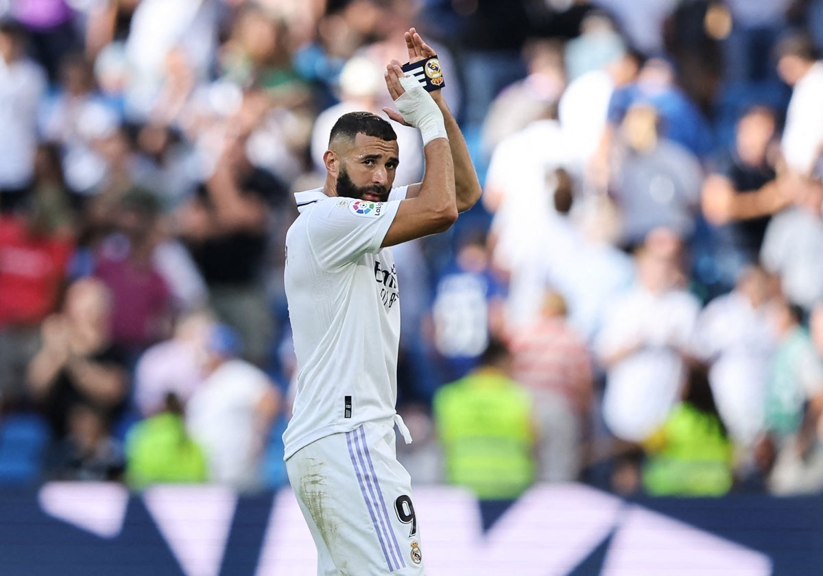 Karim Benzema se despide del Santiago Bernabéu