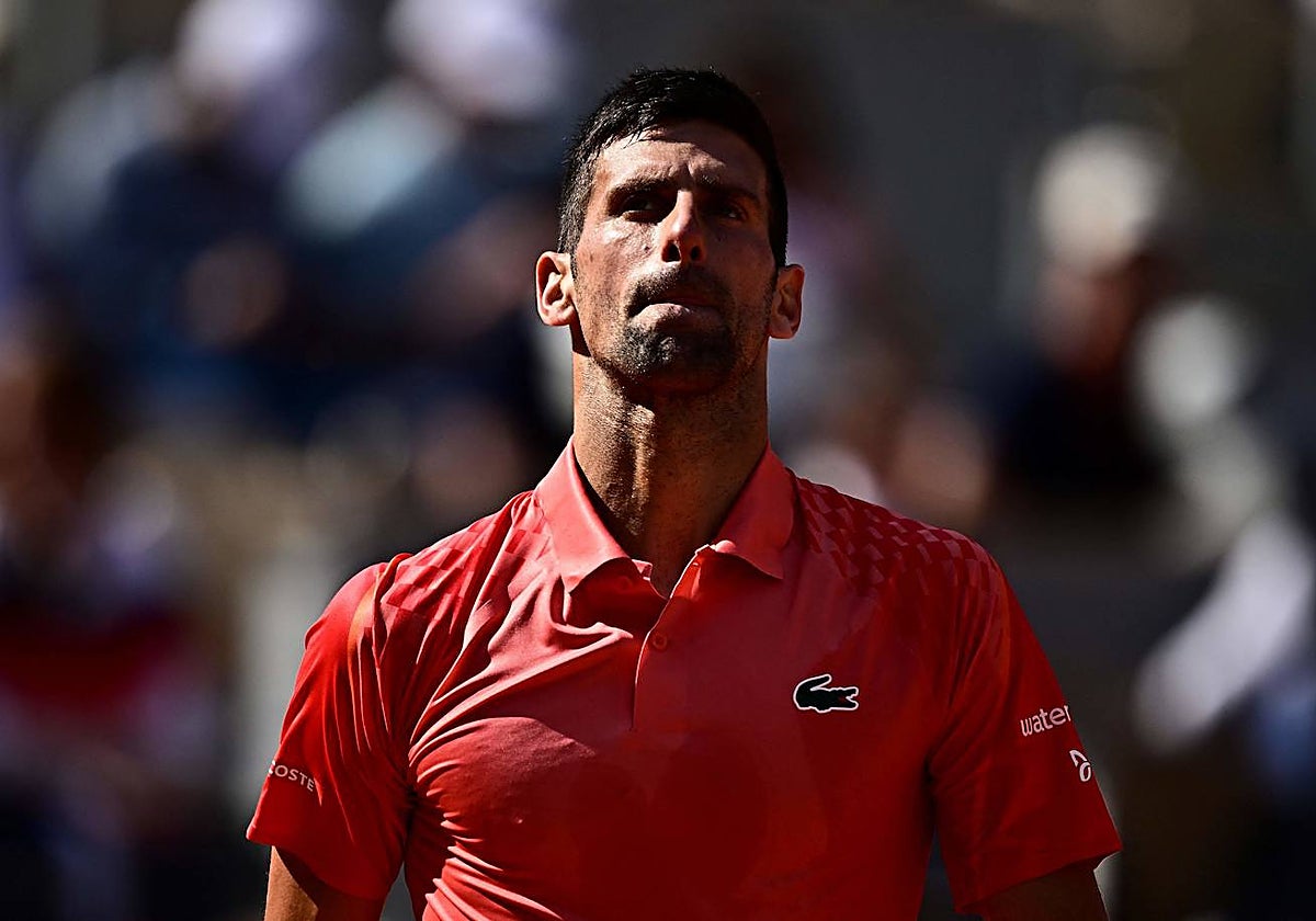Djokovic, durante su partido ante Khachanov