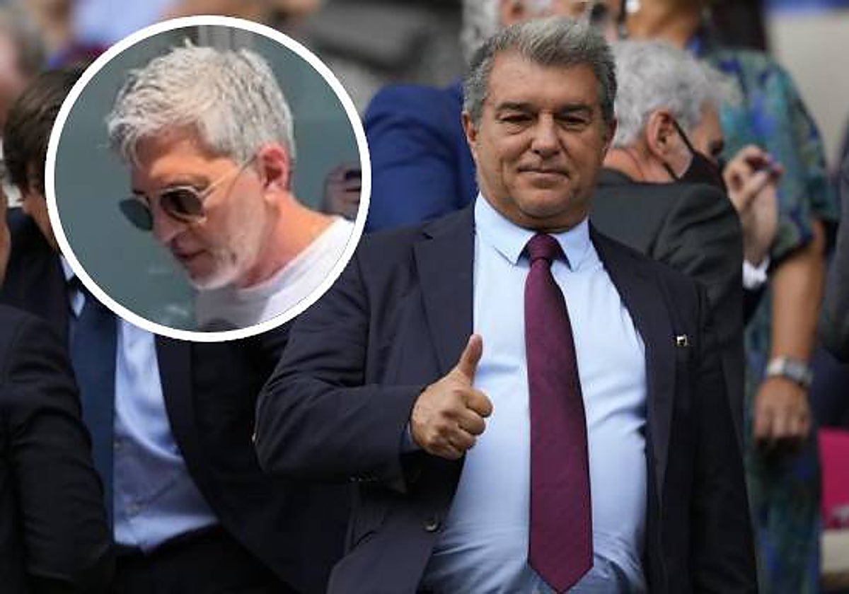 Joan Laporta y Jorge Messi