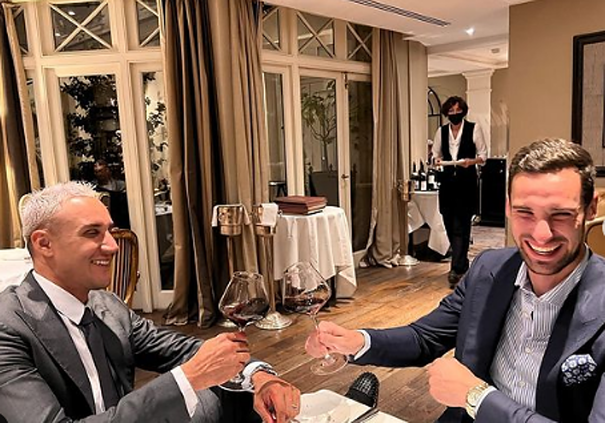 Keylor Navas (izda.) y Sergio Rico, durante su etapa juntos en el PSG