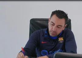 La carta de Xavi a los aficionados del Barça: «Hemos sido el mejor equipo de la LaLiga»