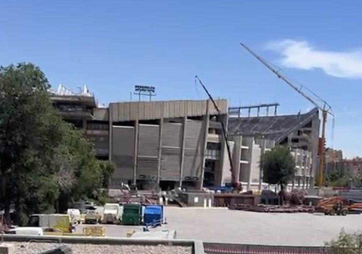 Estado del Camp Nou este jueves 8 de junio