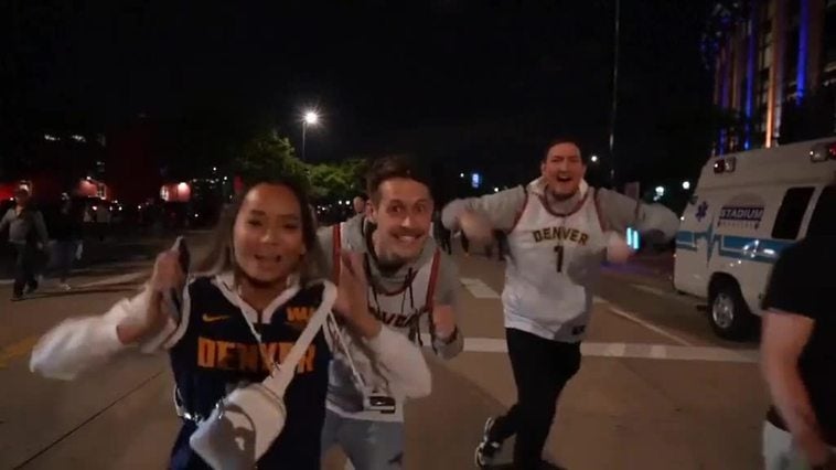 Locura en Denver tras lograr los Nuggets su primer título de la NBA