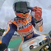 Marc Márquez, protagonista en el GP de Alemania: salvada espectacular y peineta... ¿para Honda?