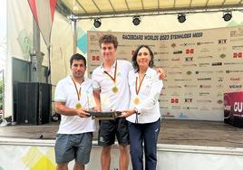 Curro Manchón (Master), María Antonia Domínguez (Veterana) y Dani Sánchez (sub23), campeones del mundo