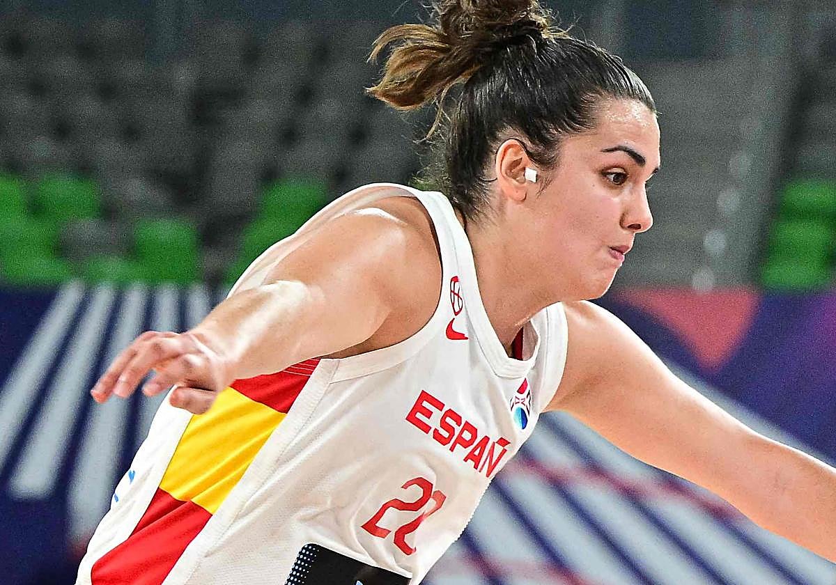 Imagen de un partido de España durante el Eurobasket