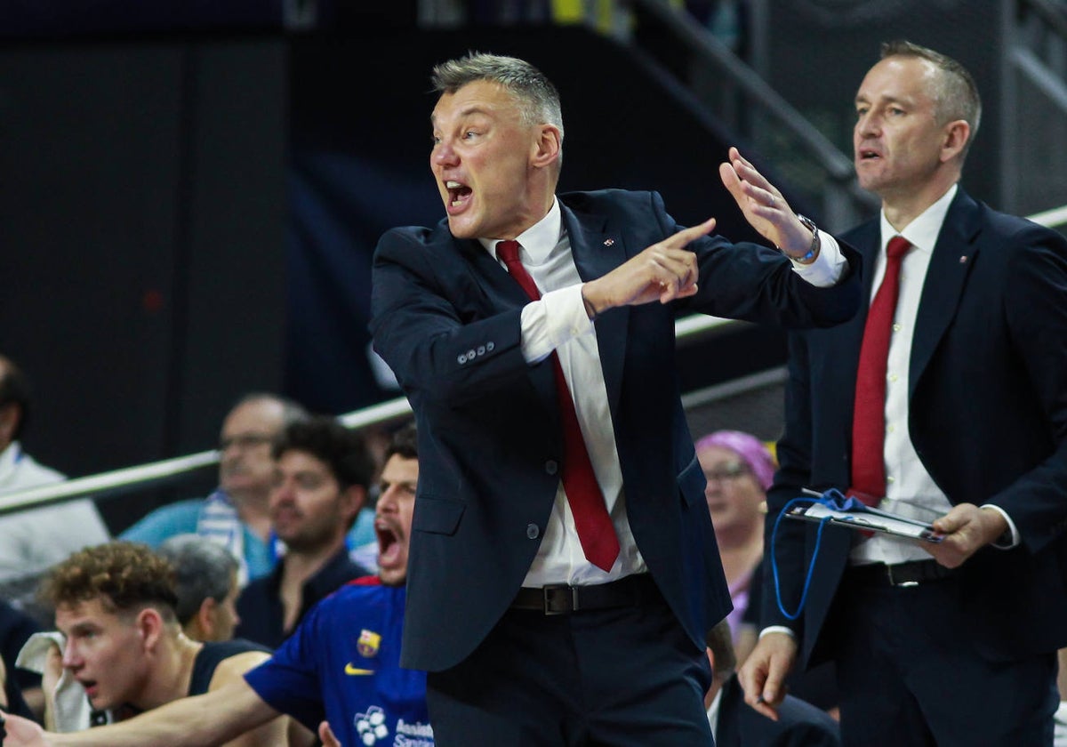 Jasikevicius, durante las finales de la ACB ante el Madrid