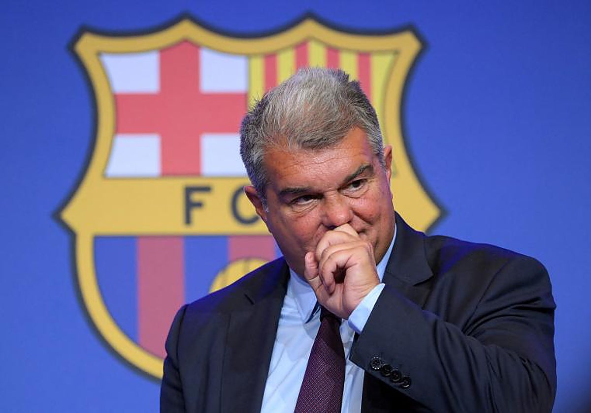 El presidente del Barça, Joan Laporta