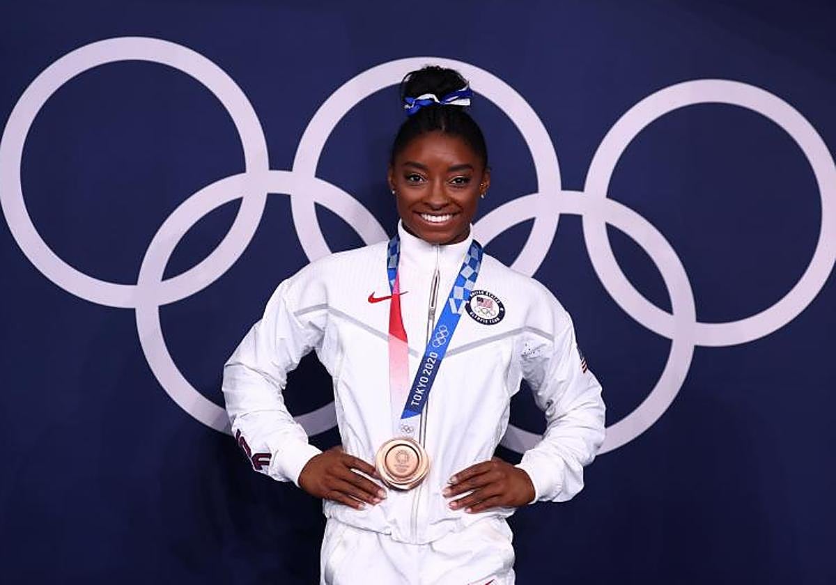 La gimnasta Simone Biles vuelve a la competición