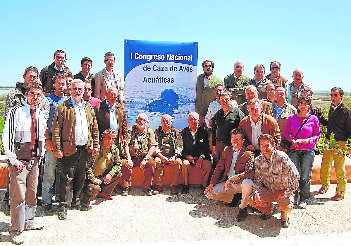 Algunos de los ponentes y asistentes al primer Congreso Nacional de Caza de Aves Acuáticas