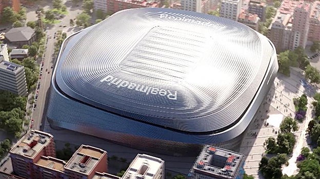 Recreación de las fases de la reforma del estadio