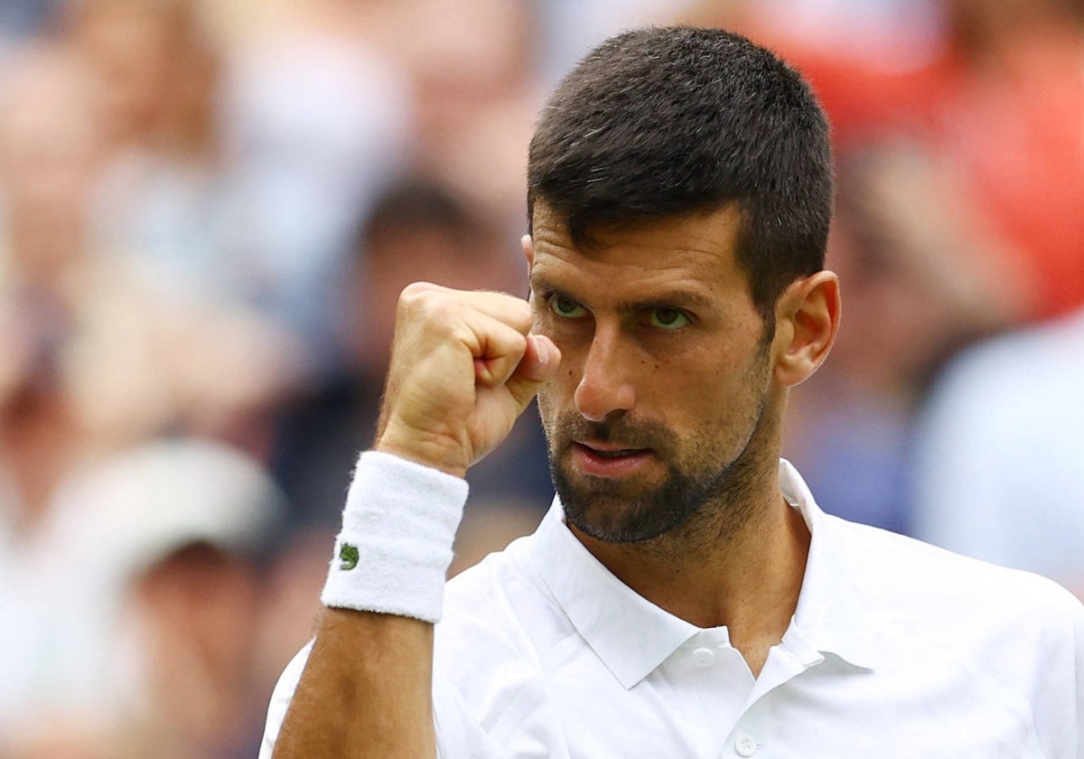 Djokovic celebra su pase a cuartos de final