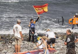 Nía Suardiaz ganó la Copa del Mundo de Freefly-Slalom en Gran Canaria